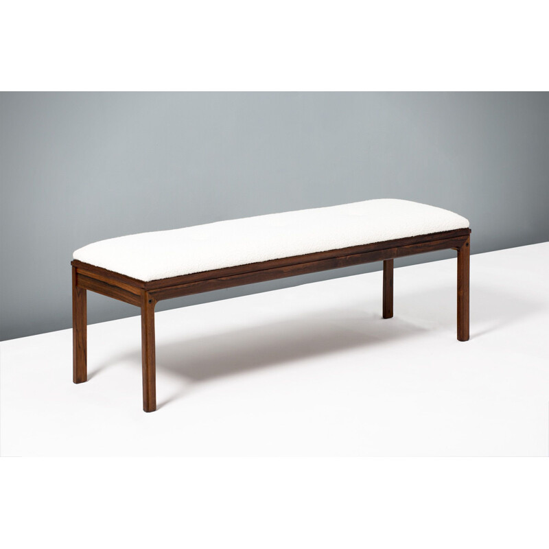 Danish rosewood vintage bench, 1960s