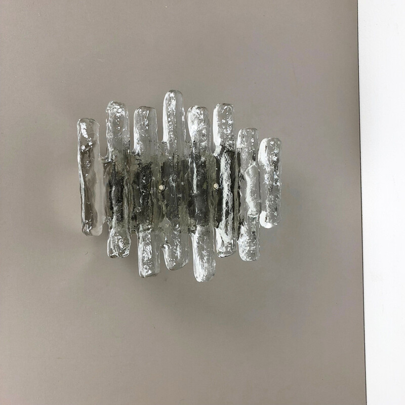 Lampada da parete vintage in vetro smerigliato di J. T. Kalmar, 1960