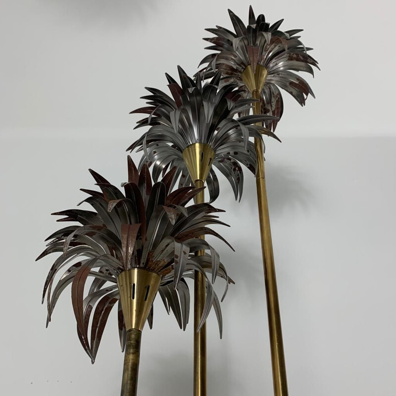 Vintage three Palm Trees floor lamp plus one