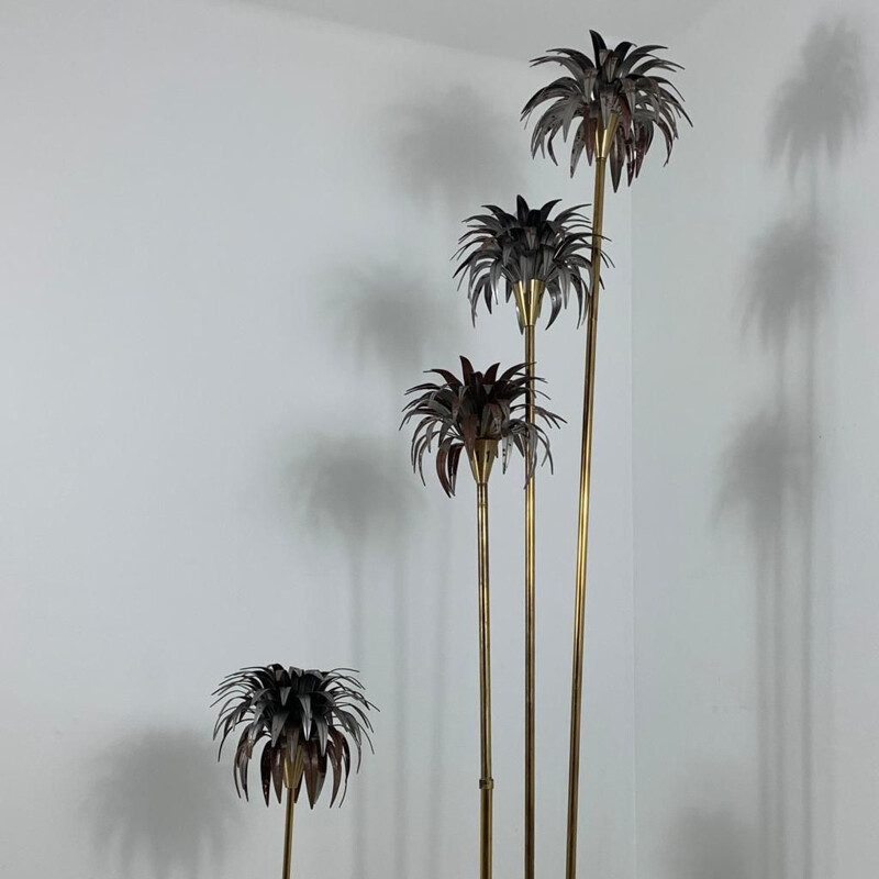 Vintage three Palm Trees floor lamp plus one