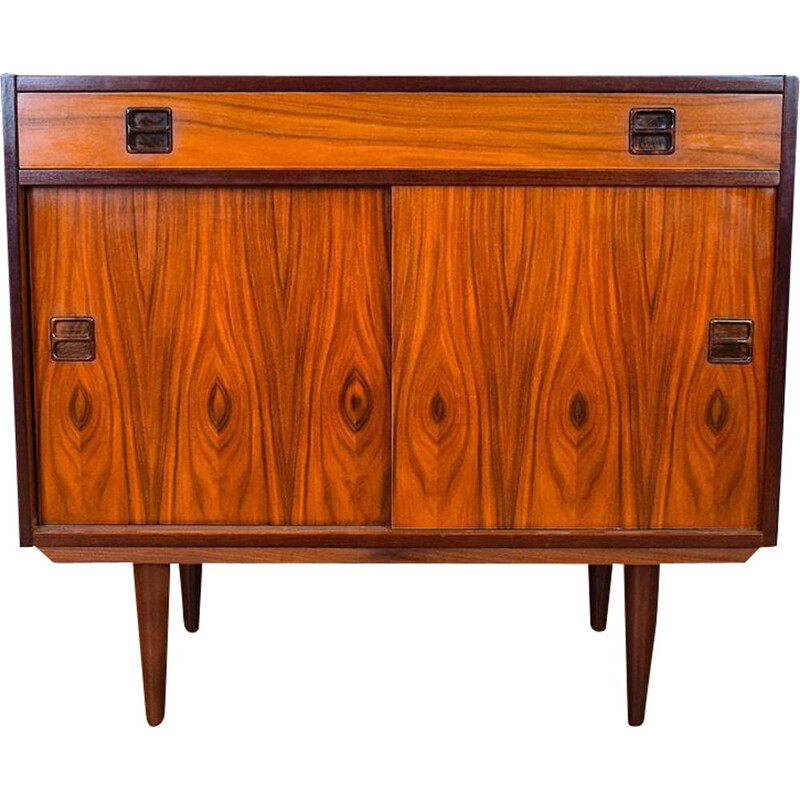 Danish Rosewood Two Door Sideboard Cabinet Mid Century 1960s