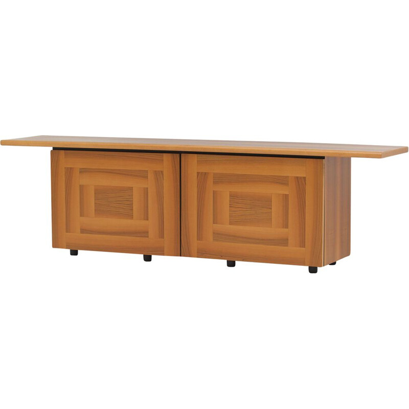 Vintage Sheraton Sideboard with Sliding Doors by Giotto Stoppino for Acerbis