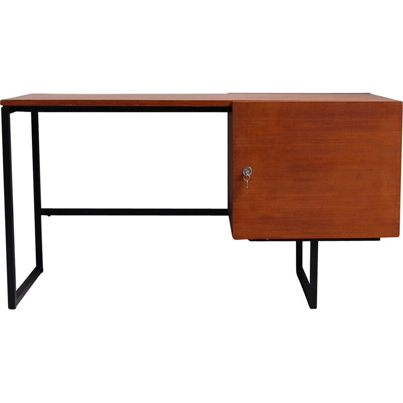 Vintage modernist desk by Pierre Guariche for Meurop