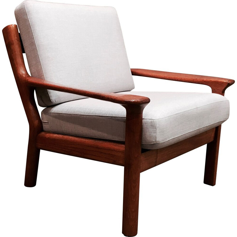 Vintage teak armchair, 1950s