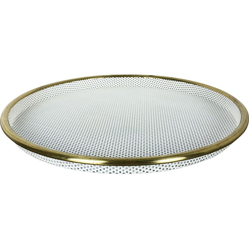 Vintage metal tray "Rigituelle", France 1960