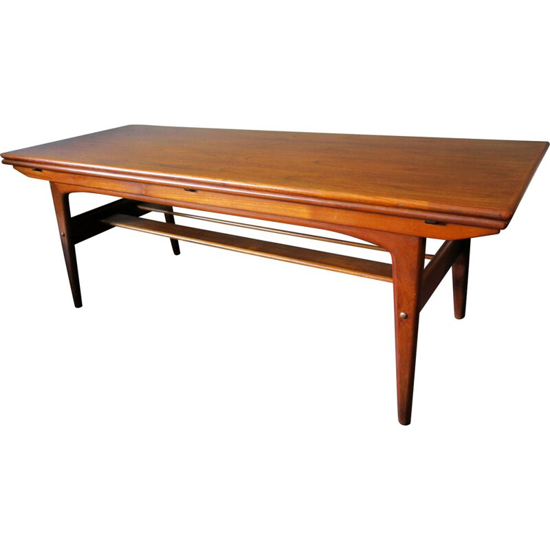 Vintage Teak Adjustable Dining Table by Kai Kristiansen, 1960s