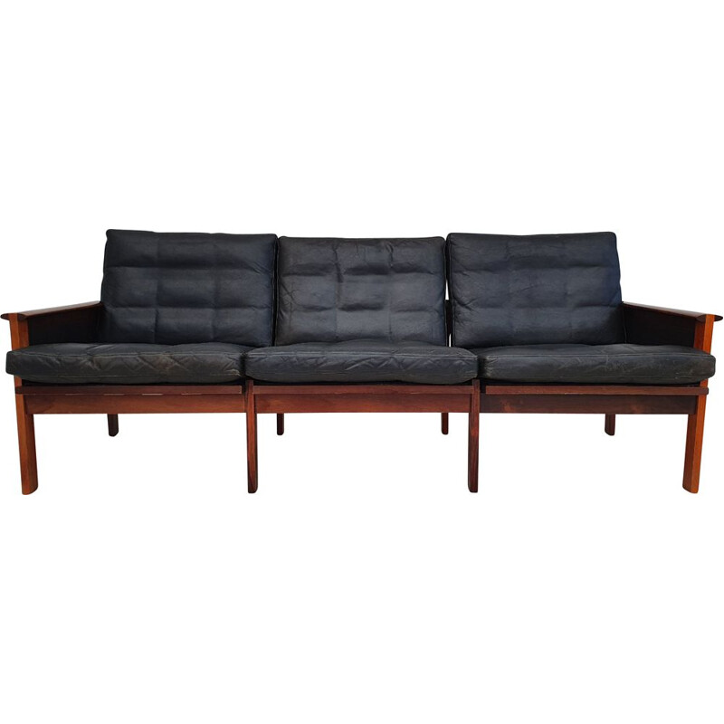 Vintage Danish  3 seater sofa, Capella series by by Illum Wikkelsø, 1970