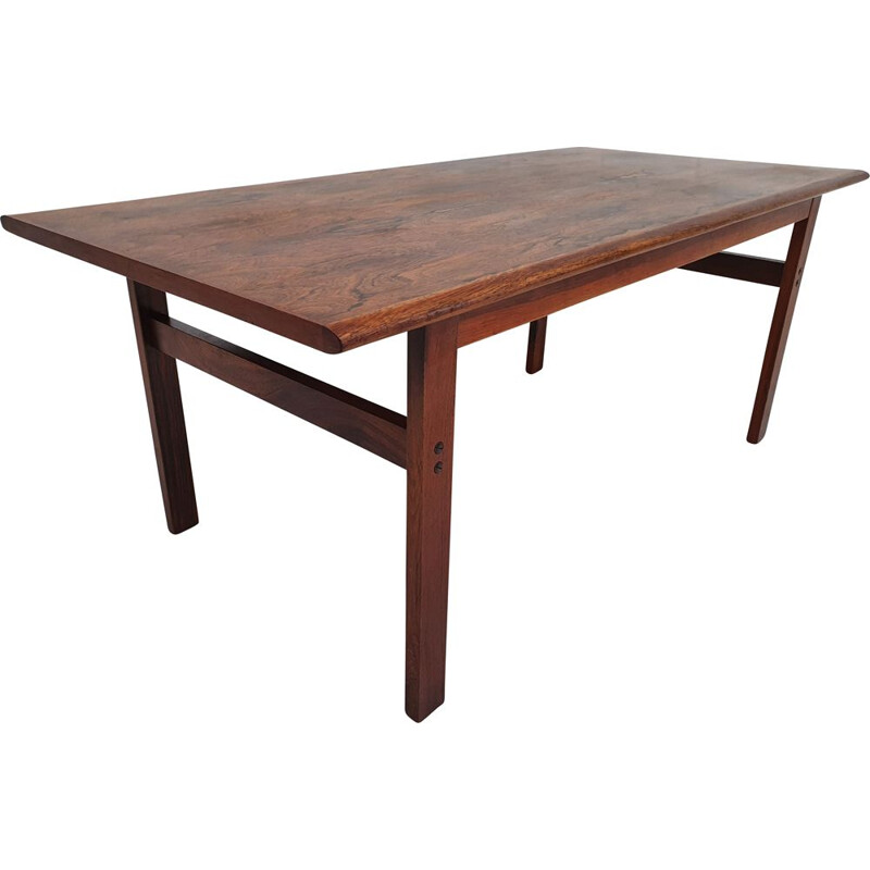 Vintage Danish coffee table, Capella series, by Illum Wikkelsø, 1970