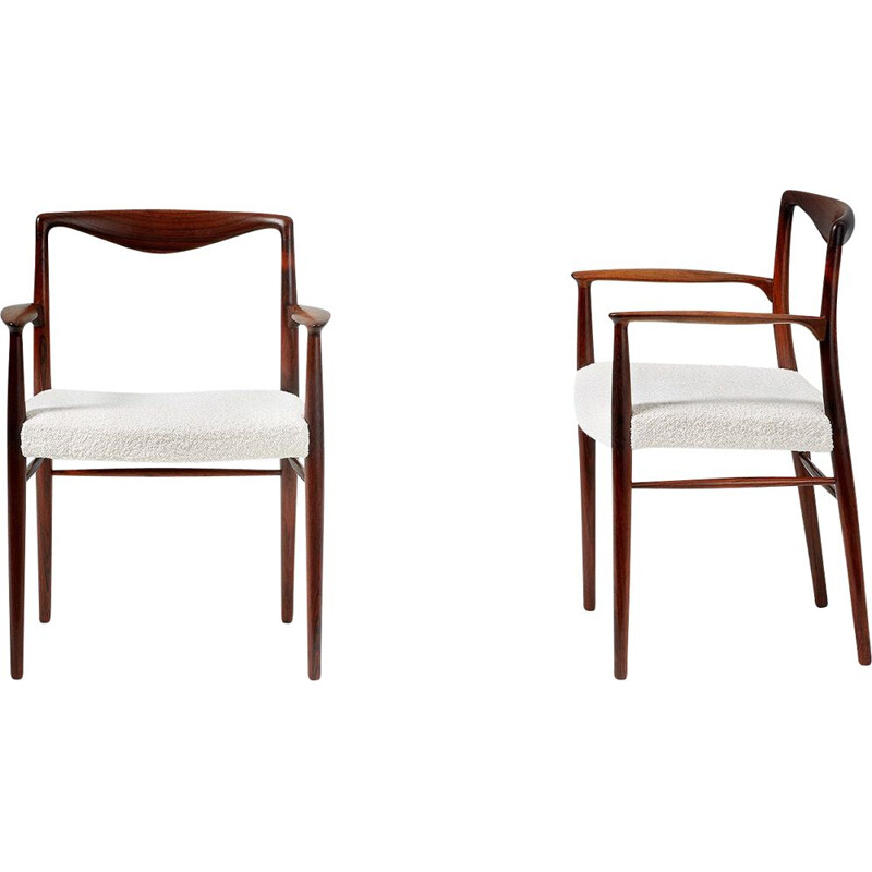 Pair of Vintage Rosewood Armchairs by Kai Lyngfeldt-Larsen 