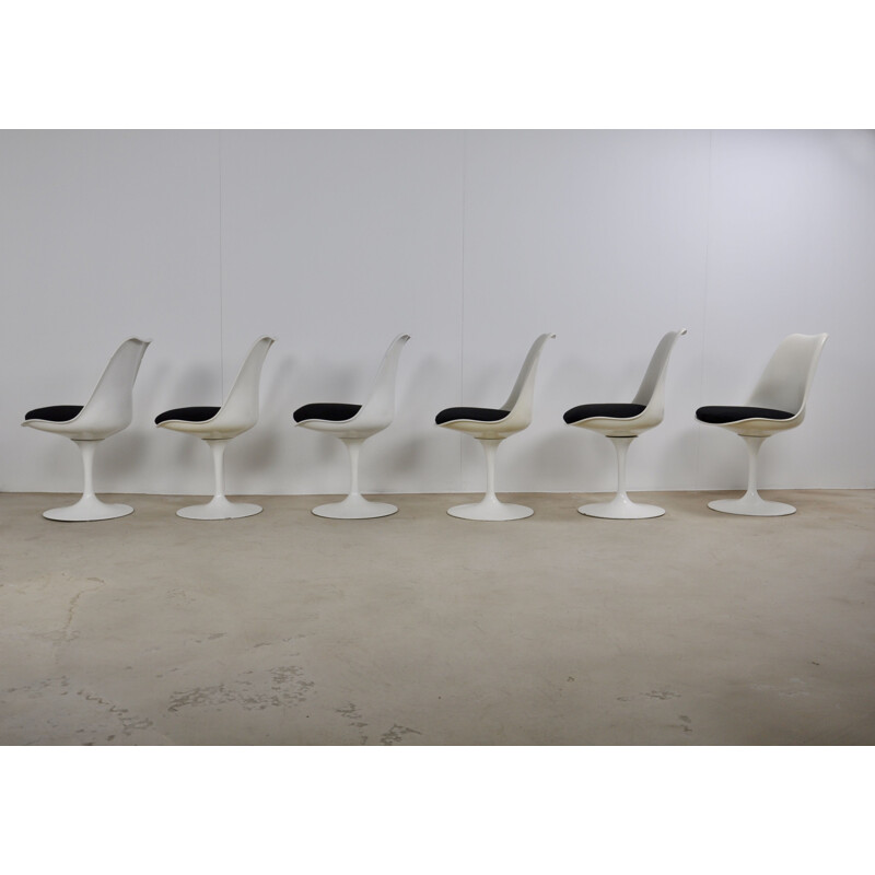 Ensemble de 6 chaises à repas Tulip d'Eero Saarinen, 1970