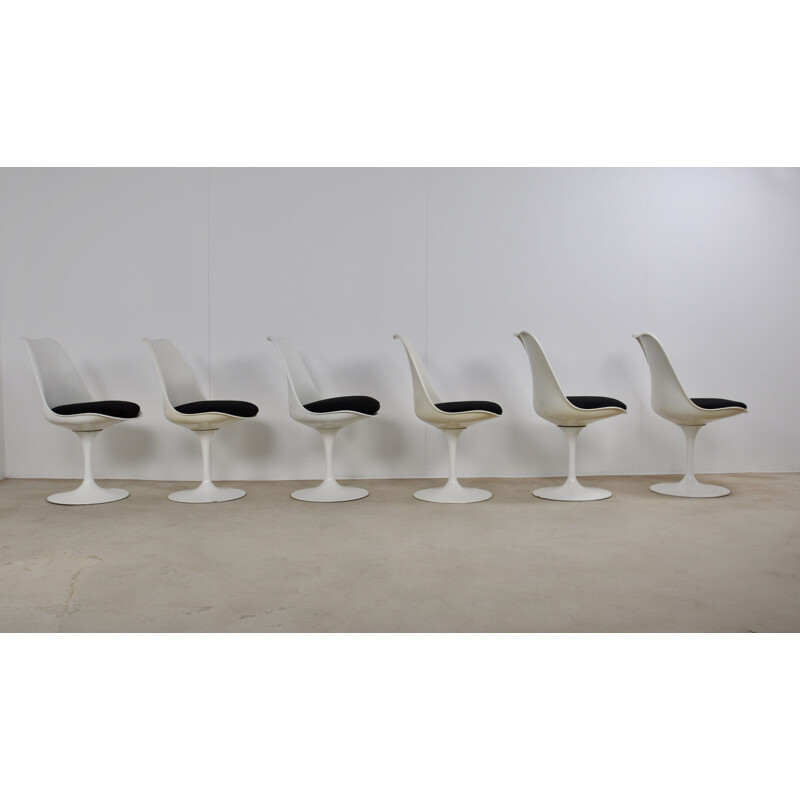 Ensemble de 6 chaises à repas Tulip d'Eero Saarinen, 1970