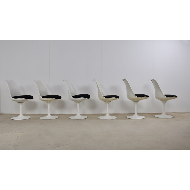 Set of 6 Tulip dining chairs by Eero Saarinen, 1970