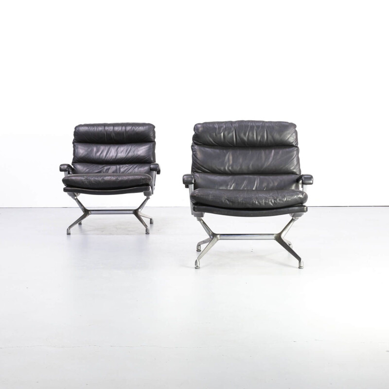 Set of 2 vintage armchairs by Paul Tuttle for Strässle International, 1960s