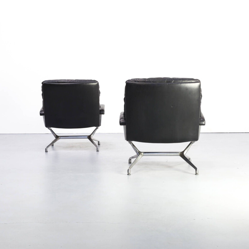 Set of 2 vintage armchairs by Paul Tuttle for Strässle International, 1960s