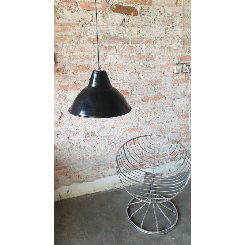 Space Age industrial vintage pendant light, 1970s