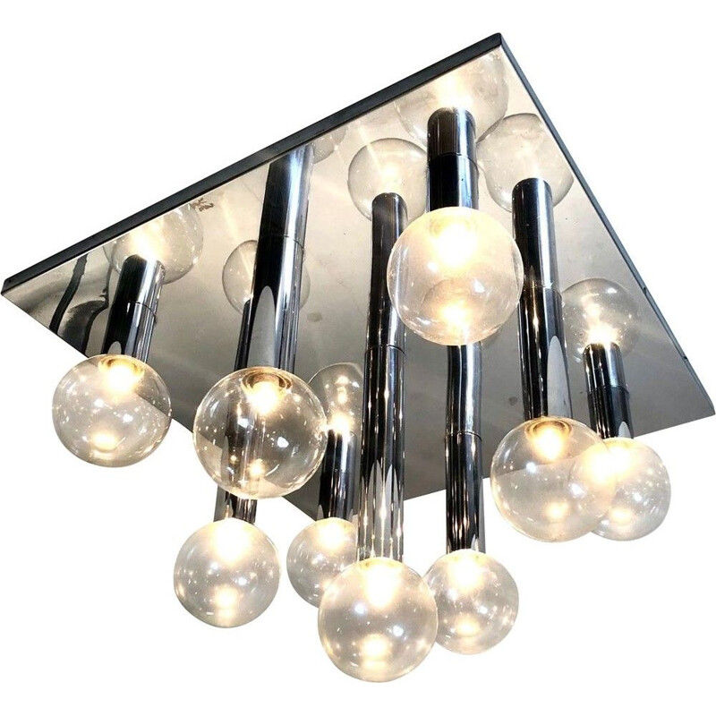 Motoko Ishii ceiling light for Staff 1970's