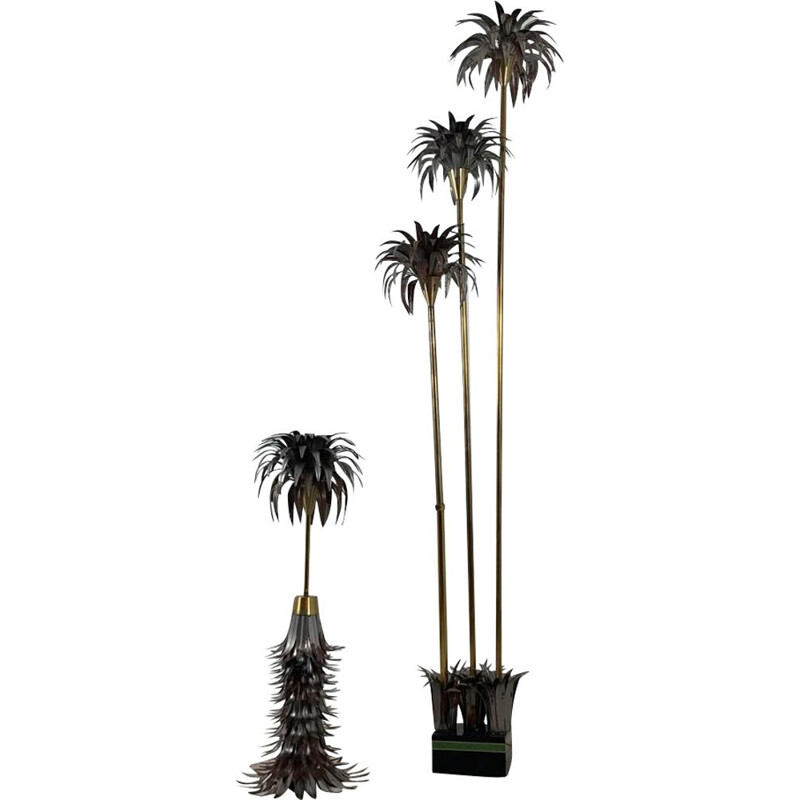 Vintage three Palm Trees floor lamp plus one