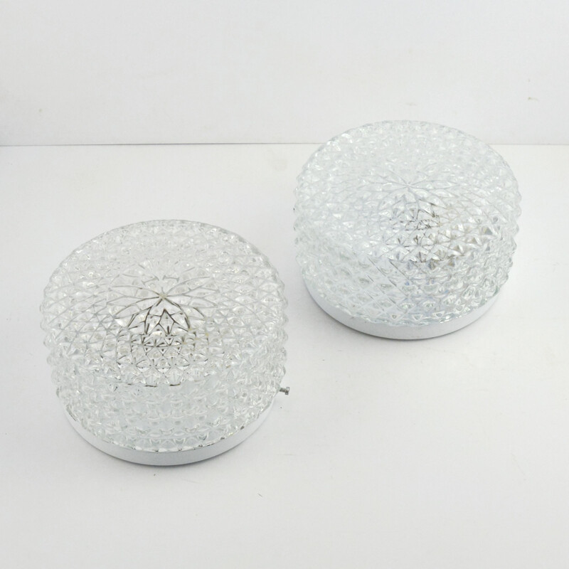 Pair of ceiling lamps, Dolin, Germany, 1980s