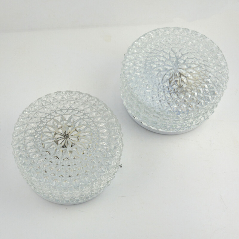 Pair of ceiling lamps, Dolin, Germany, 1980s