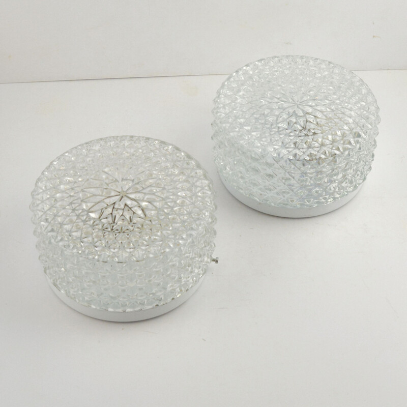 Pair of ceiling lamps, Dolin, Germany, 1980s