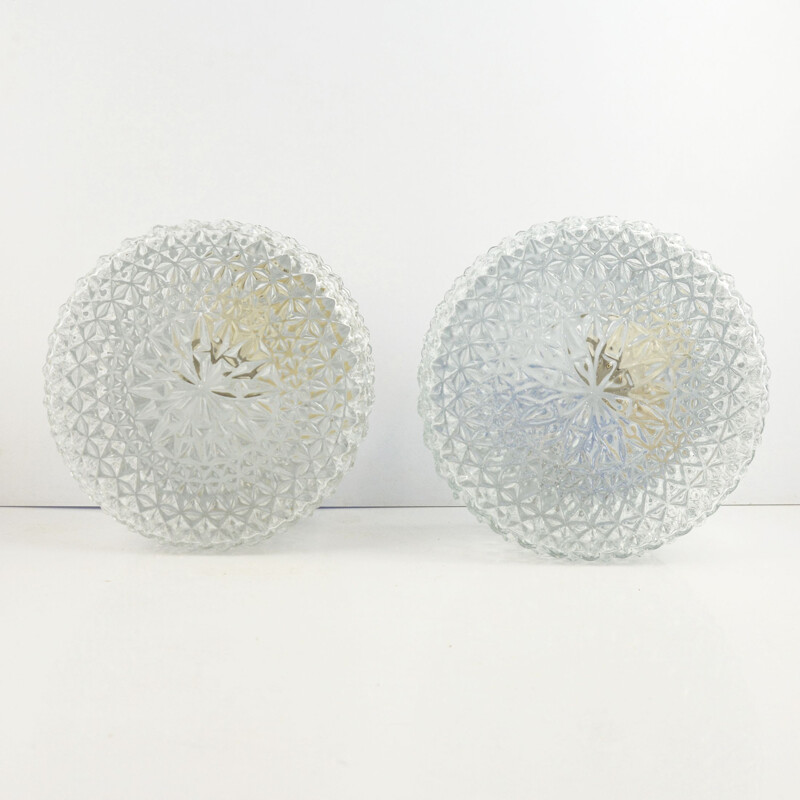 Pair of ceiling lamps, Dolin, Germany, 1980s