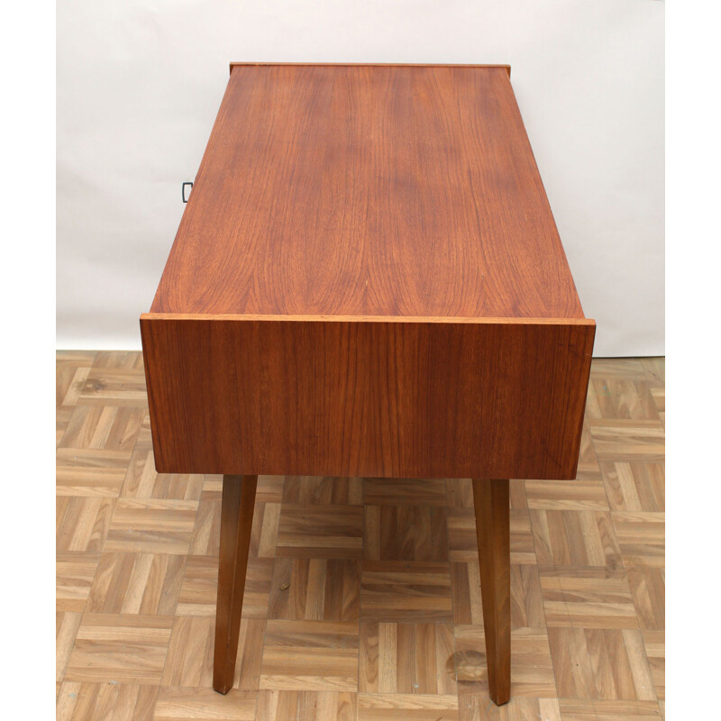 Desk in teak 3 drawers 1950s