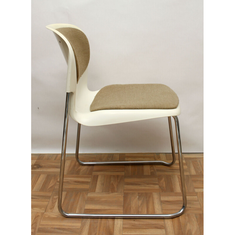 Set of 5 stacking chairs, Gerd Lange 1980s