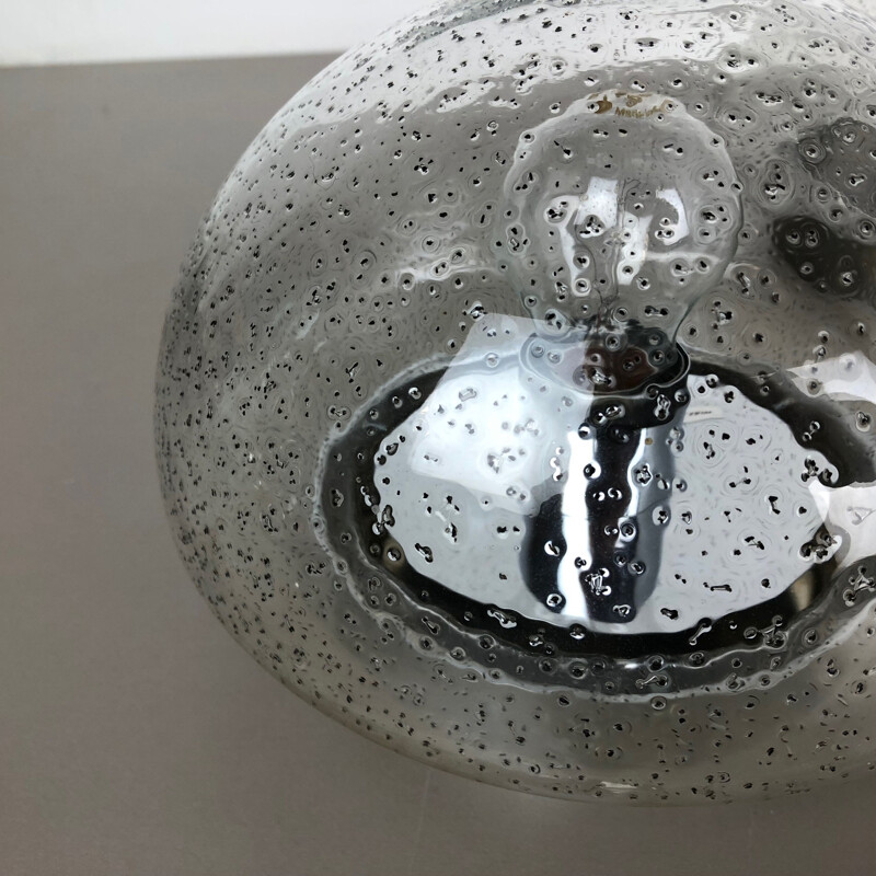Set of 2 Cone Ice Glass Bubble Wall Light Made by Sölken Leuchten, Germany