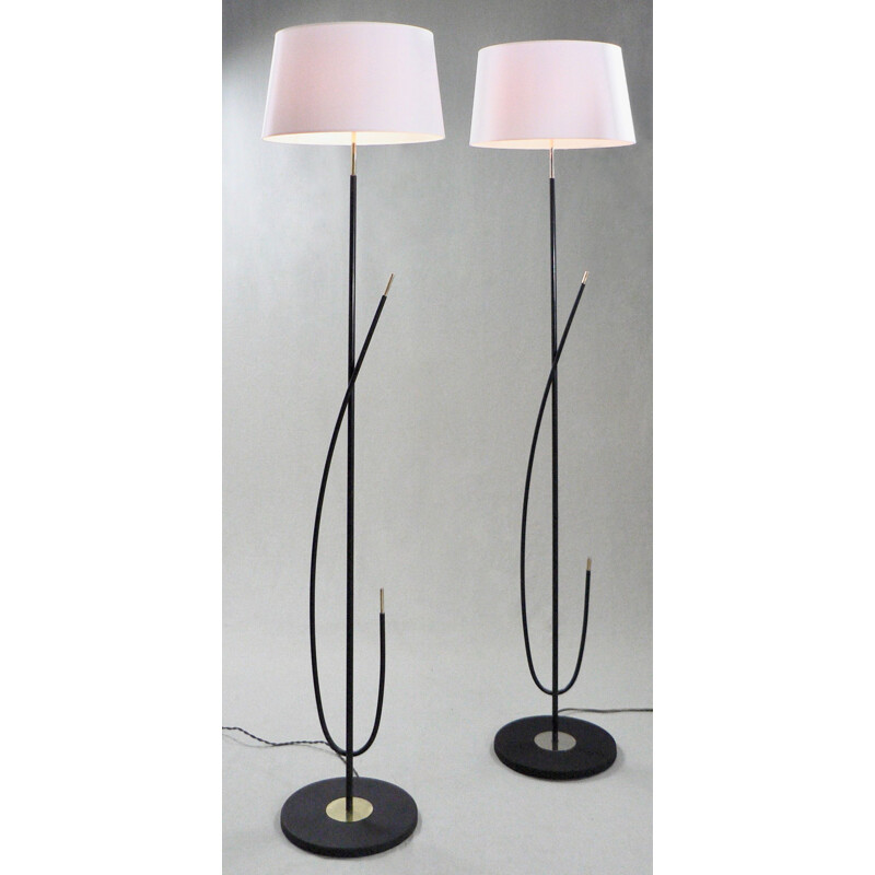 A pair of vintage Arlus lamp posts 1950