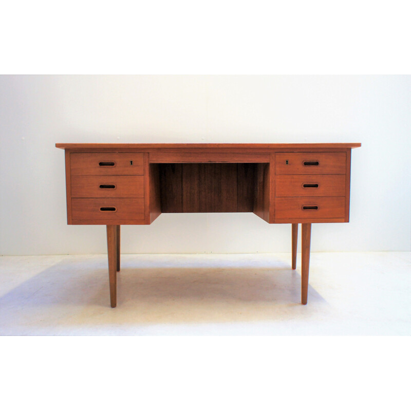 Scandinavian teak desk Vintage Denmark