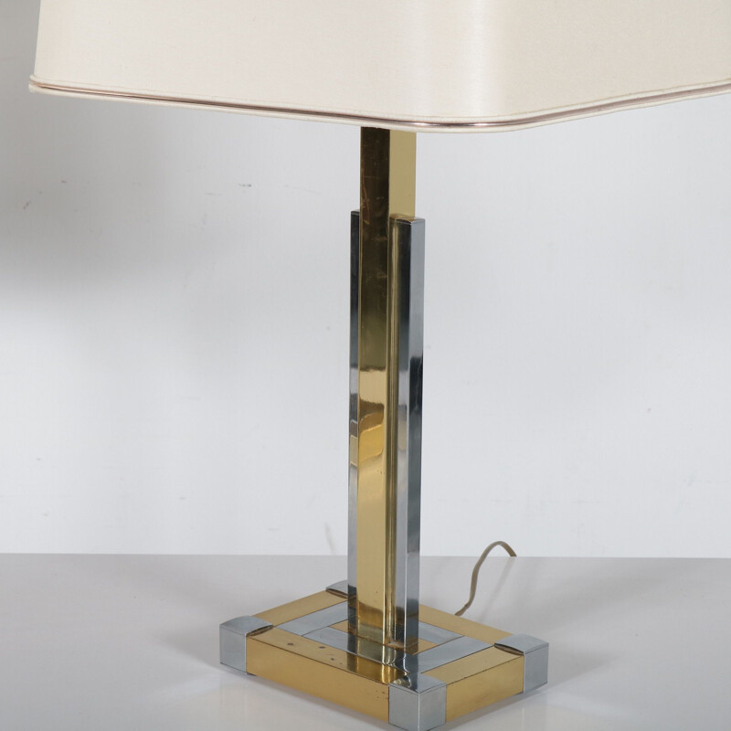 Pair of luxurious table lamps manufactured by Lumica in Spain 1970s 