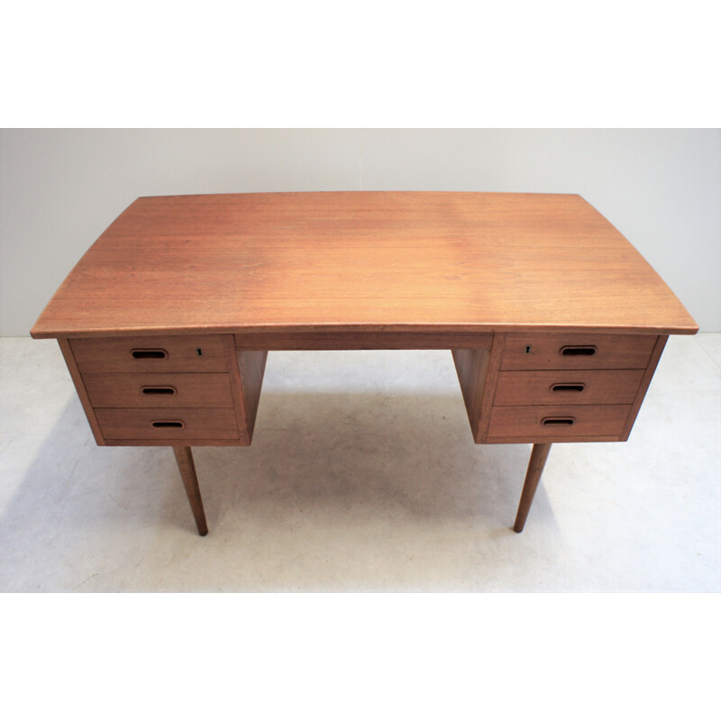 Scandinavian teak desk Vintage Denmark