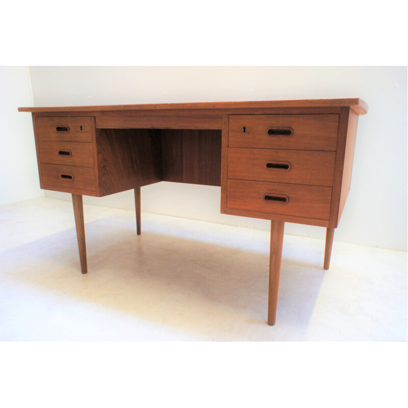 Scandinavian teak desk Vintage Denmark