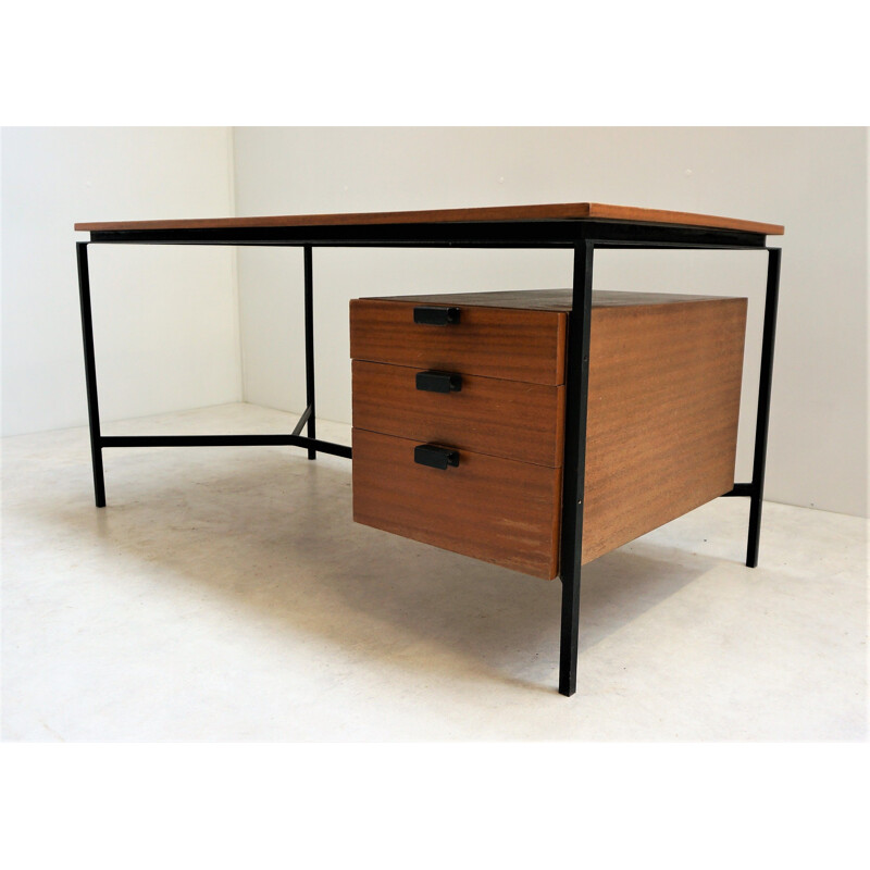 Desk CM 172, Pierre Paulin pedestal with 3 drawers