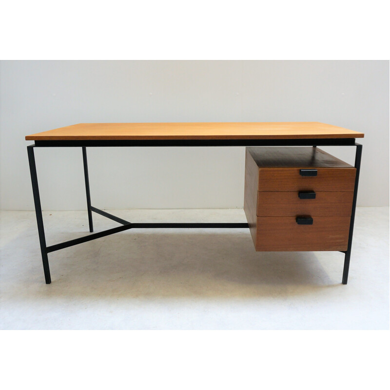 Desk CM 172, Pierre Paulin pedestal with 3 drawers