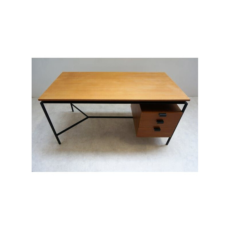 Desk CM 172, Pierre Paulin pedestal with 3 drawers