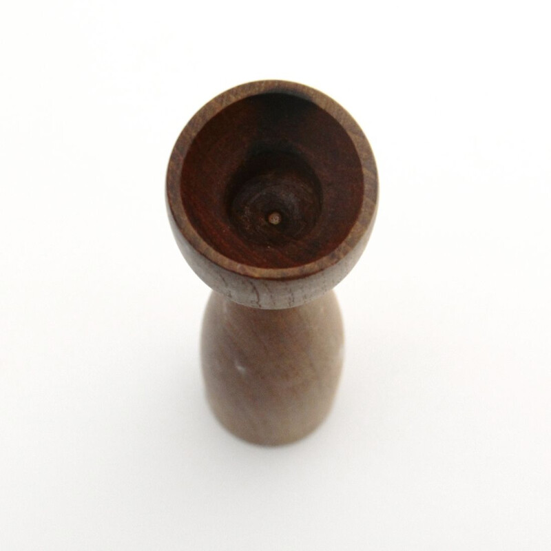 Vintage teak candlestick, Denmark 1960