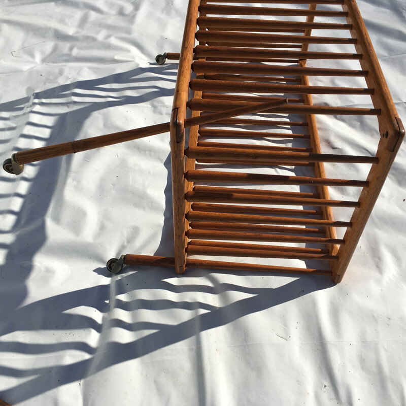 Vintage oak child's bed 1950