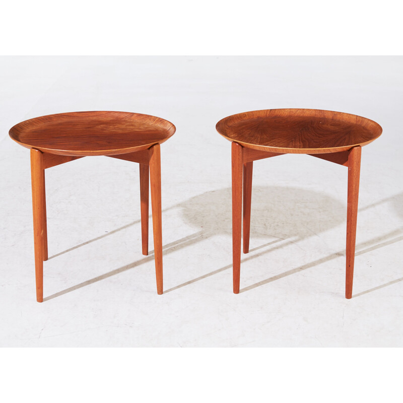 Pair of Danish teak coffee tables by Viskadalens Möbelindustri, 1960s