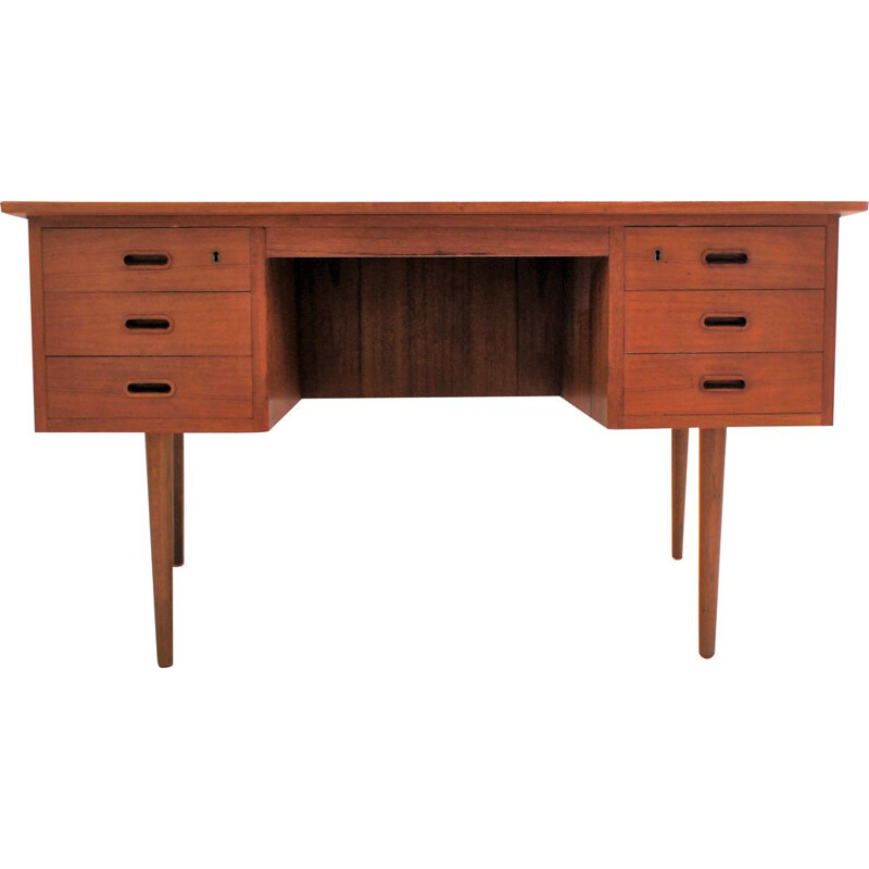 Scandinavian teak desk Vintage Denmark