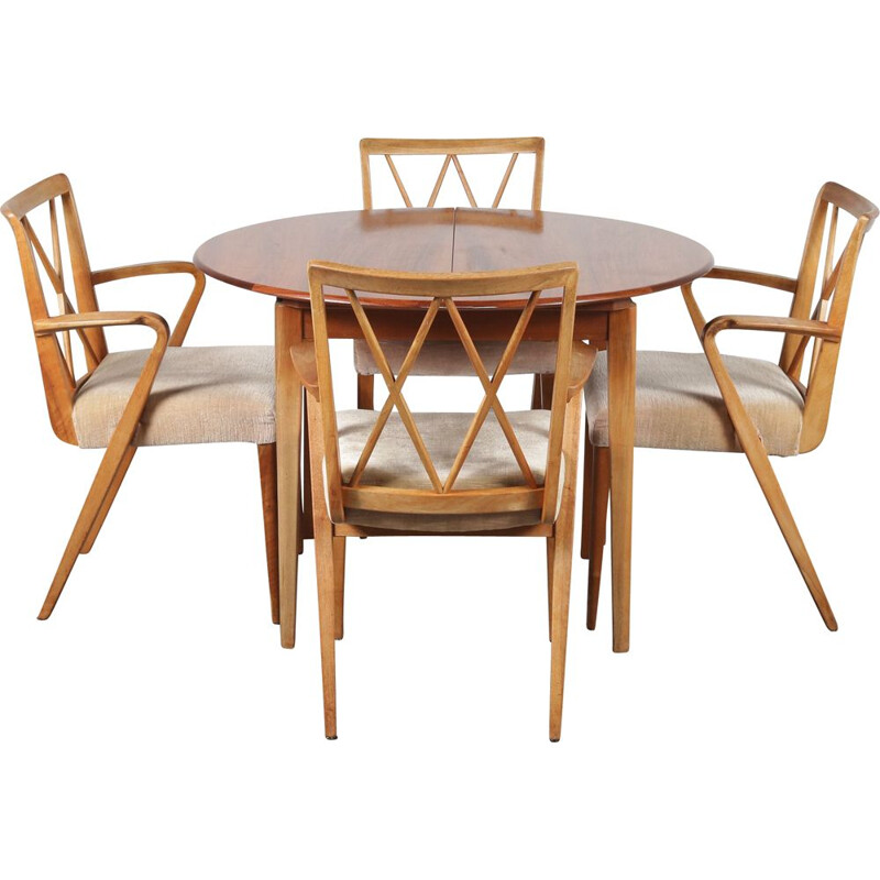 Dining set  manufactured by Zijlstra Joure in the Netherlands 1950s