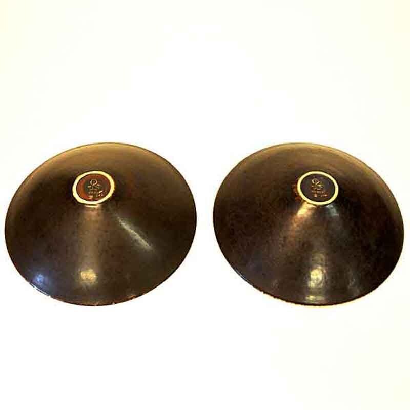 Pair of vintage glazed ceramic bowls by Carl Harry Stålhane for Rörstrand, Sweden 1950