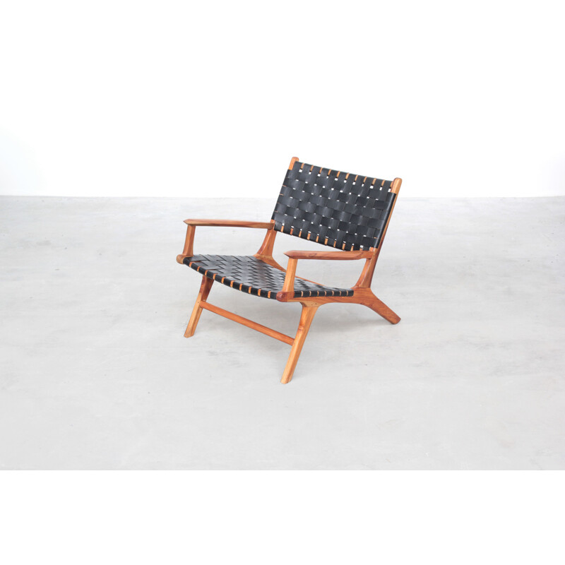 Beautiful danish Lounge Chair Teak Leather 1960s
