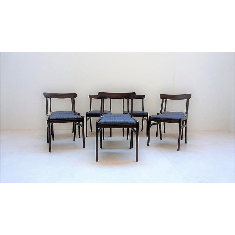 Set of 8 vintage Scandinavian chairs Ole Wanscher