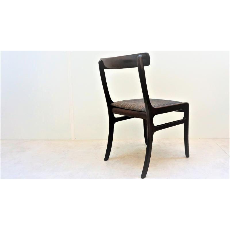 Série de 8 chaises vintage scandinaves Ole Wanscher