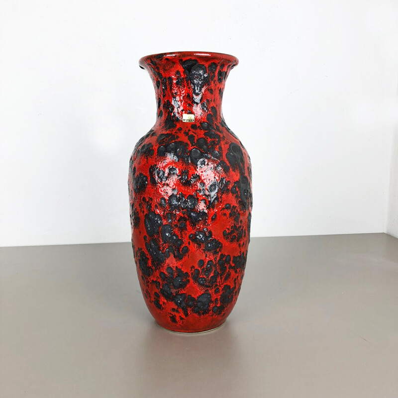 Vase vintage colorée par Scheurich Wgp, Allemagne 1970