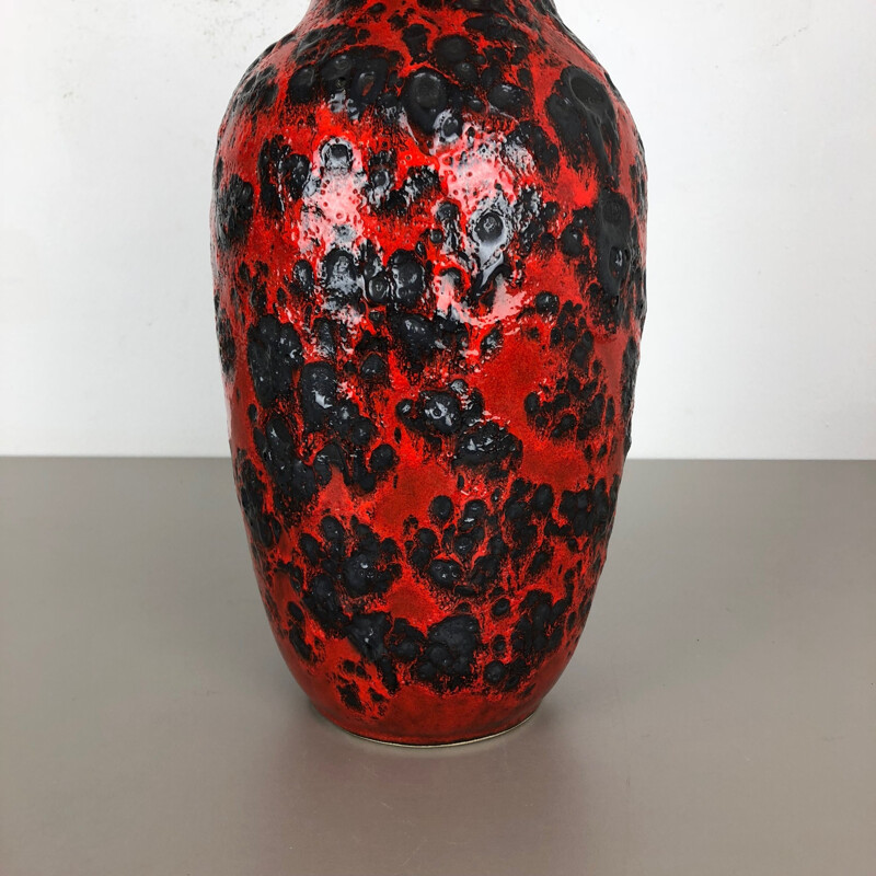 Vaso colorato vintage di Scheurich Wgp, Germania 1970