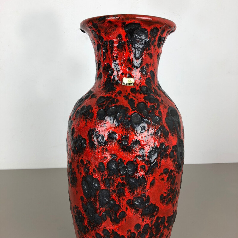 Vase vintage colorée par Scheurich Wgp, Allemagne 1970