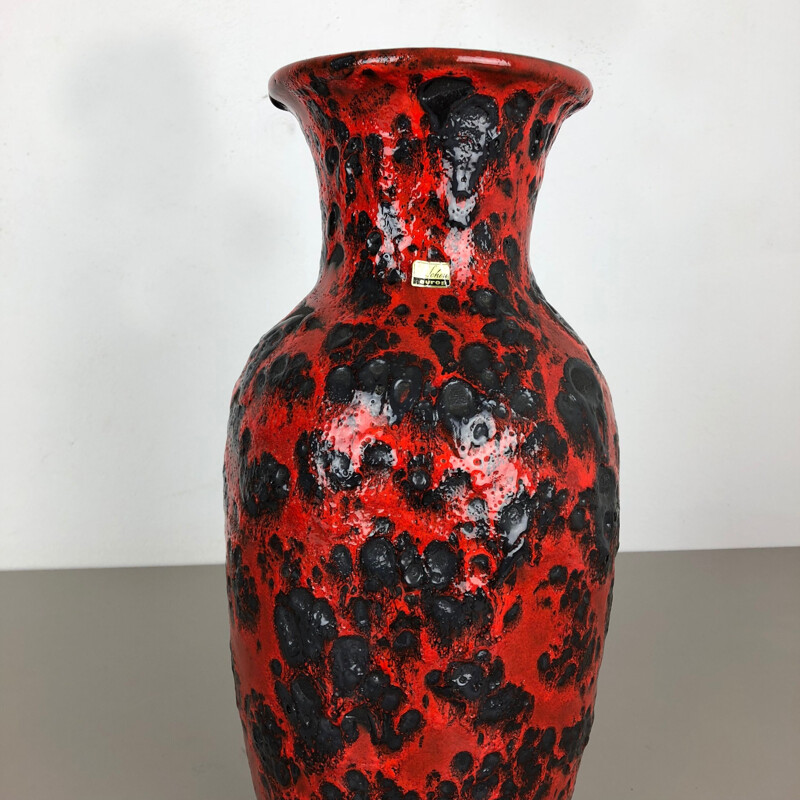 Vintage colored vase by Scheurich Wgp, Germany 1970