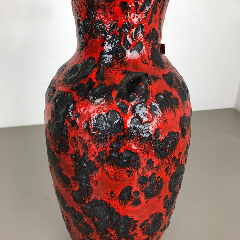 Vintage colored vase by Scheurich Wgp, Germany 1970